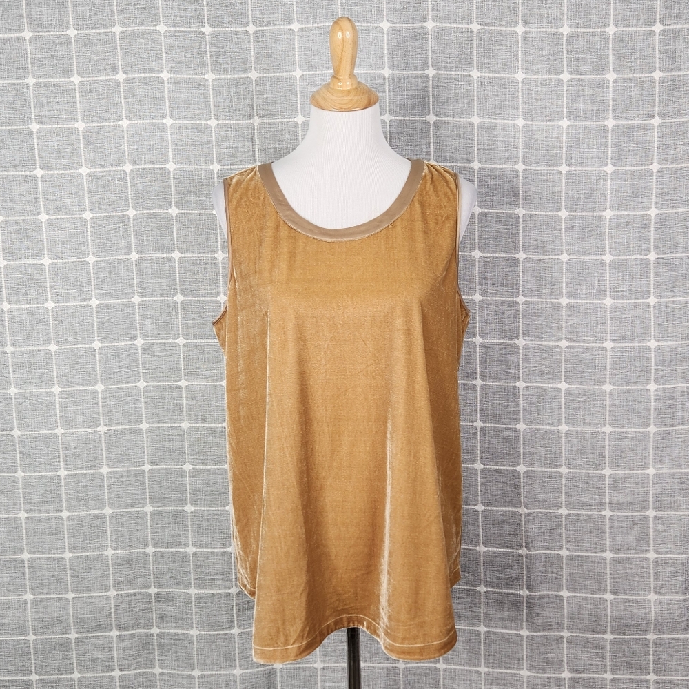 Soft Surroundings Velvet Sleeveless Tank Top